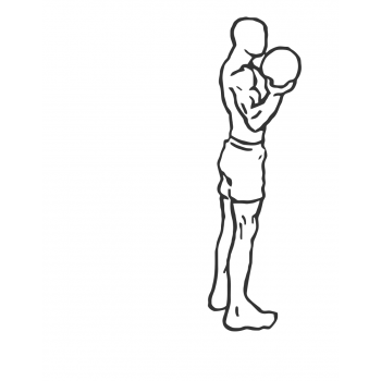 Bicep Curl Lunge with Bowling Motion - Step 2