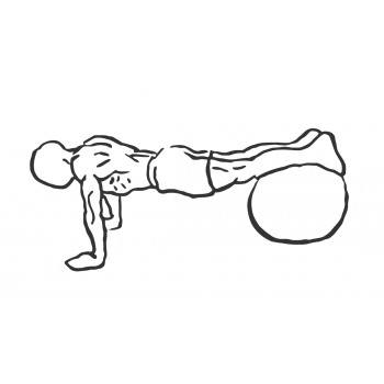 Exercise Ball Pull-In - Step 1