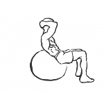 Exercise Ball Crunch - Step 2