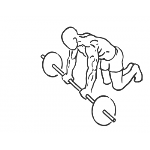 Barbell Ab Rollout - On Knees - Step 1