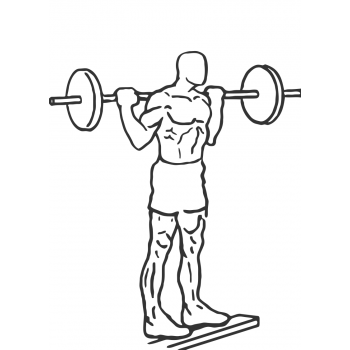 Standing Barbell Calf Raise - Step 1