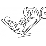 Calf Press On The Leg Press Machine - Step 1