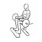 Barbell Seated Calf Raise - Step 1