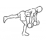 Bicep Curl, Stork Stance - Step 1