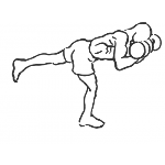 Bicep Curl, Stork Stance - Step 2