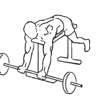 Lying High Bench Barbell Curl - Step 1