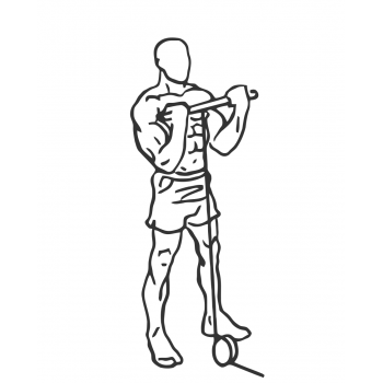 Standing Bicep Cable Curl - Step 2