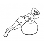 Weighted Ball Side Bend - Step 1