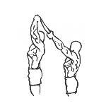 Standing Towel Triceps Extension - Step 2