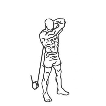 Standing Low-Pulley One-Arm Triceps Extension - Step 1