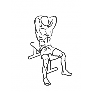 Seated Triceps Press - Step 1