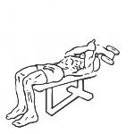 One Arm Supinated Dumbbell Triceps Extension - Step 1