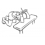 Kneeling Cable Triceps Extension - Step 1