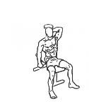 Dumbbell One Arm Triceps Extension - Step 1