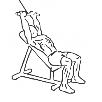 Cable Incline Pushdown - Step 1
