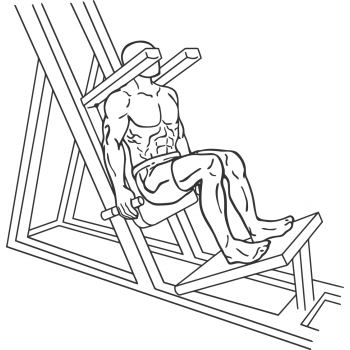 Lying Machine Squat - Step 1