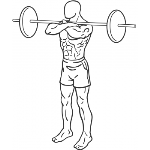 Front Barbell Squat - Step 1