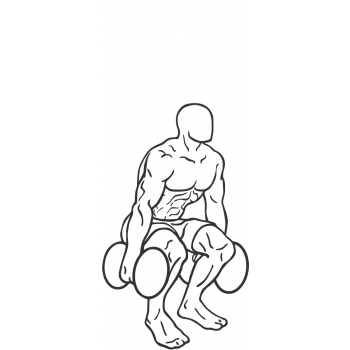 Dumbbell Squat - Step 2