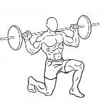 Barbell Rear Lunges - Step 1
