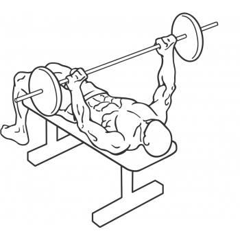 Wide-Grip Barbell Bench Press - Step 1