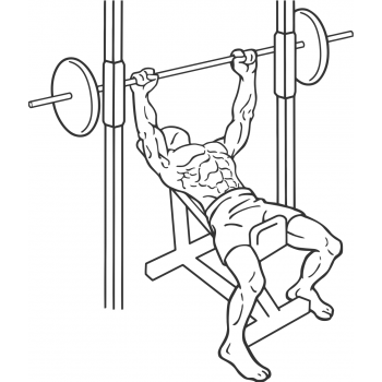 Smith Machine Incline Bench Press - Step 1