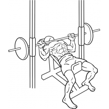 Smith Machine Incline Bench Press - Step 2