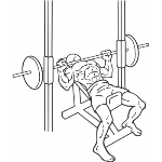 Smith Machine Incline Bench Press - Step 2