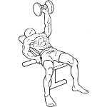 One Arm Dumbbell Bench Press - Step 1