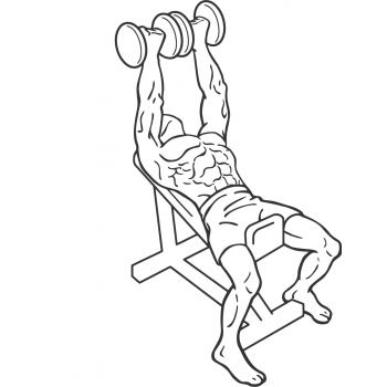 Incline Dumbbell Flyes - With A Twist - Step 1