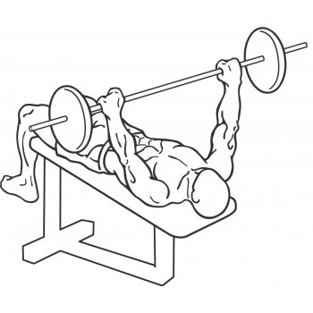 Decline Barbell Bench Press - Step 1