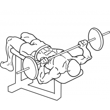 Decline Barbell Bench Press - Step 2