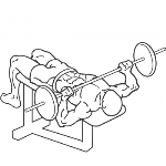 Decline Barbell Bench Press - Step 2