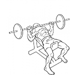 Barbell Incline Bench Press - Medium Grip - Step 2