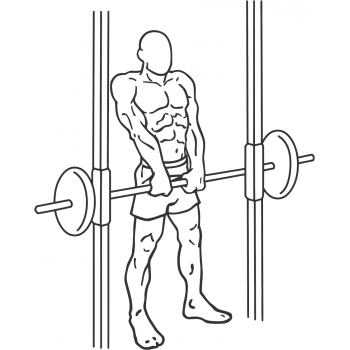 Smith Machine Shrug - Step 1