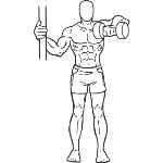 One Arm Upright Row - Step 1