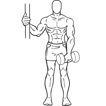 One Arm Upright Row - Step 2