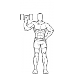 Dumbbell One Arm Shoulder Press - Step 2