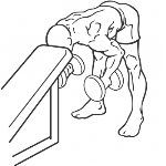 Bent Over Rear Delt Row With Head On Bench - Step 2