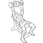 Dumbbell Incline Bench Press - Step 1