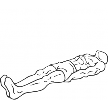 Flat Bench Lying Leg Raise - Step 2