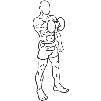 Front Dumbbell Raise - Step 1